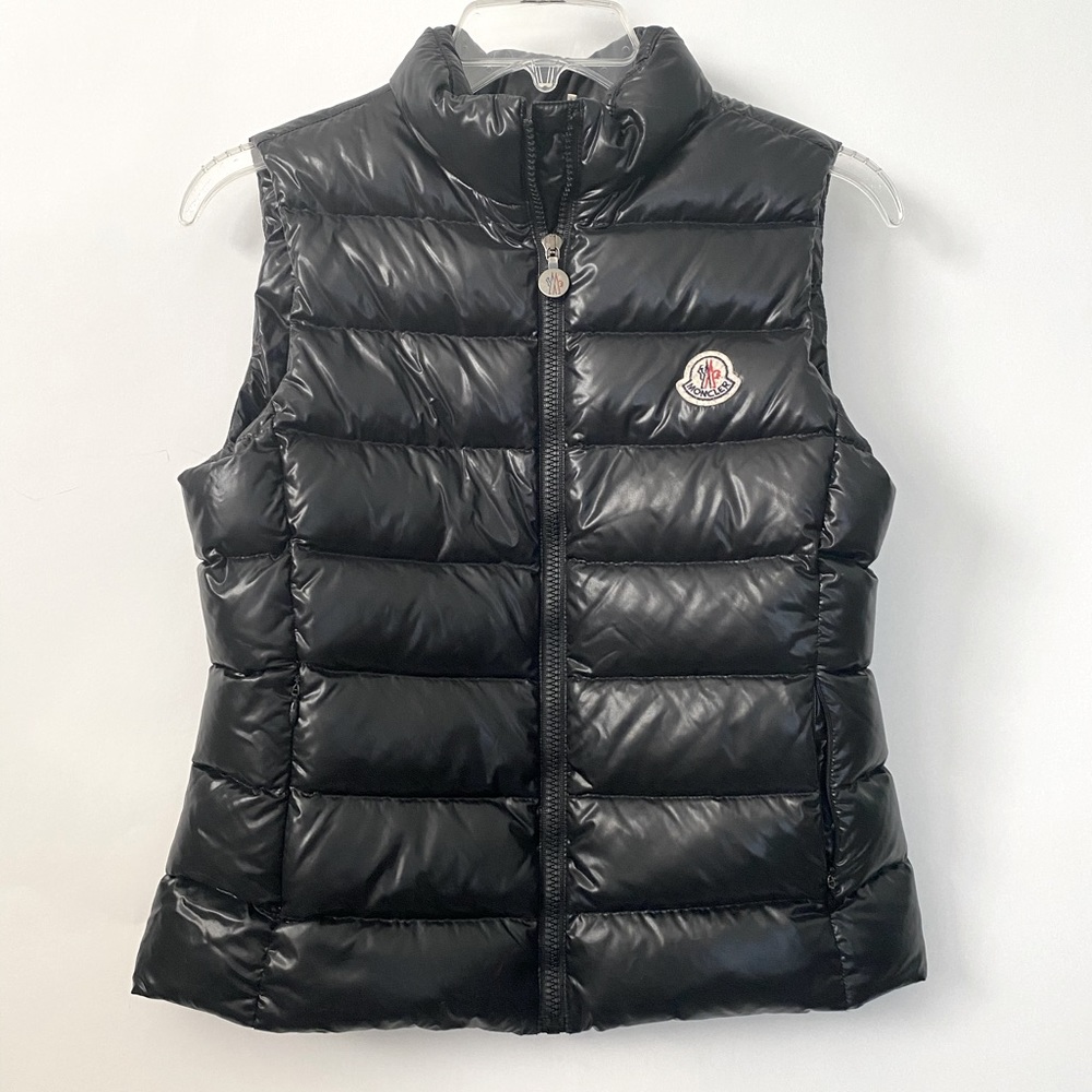 Kids MONCLER black puffer vest 12